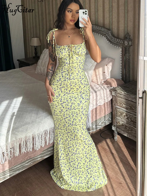 Elegant Floral Maxi Dress
